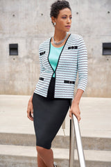 Crystal Accent Knit Jacket