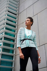 Fringe Trim Tweed Jacket