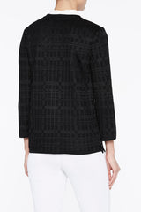 Lace and Knit Jacket Color Black