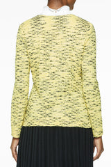 Plus Size Lattice Trim Tweed Jacket