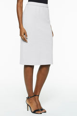 Two-Tone Subtle Check Knit Skirt
