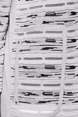 Plus Size Digital Crepe de Chine and Knit Jacket