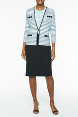 Crystal Accent Knit Jacket