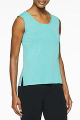 Plus Size Scoop Neck Knit Tank, Mint Green
