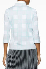Soft Plaid Knit Jacket