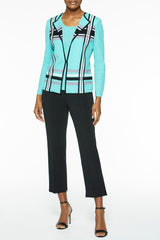 Multi Stripe Knit Jacket