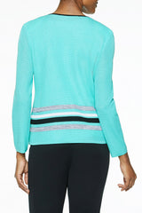 Multi Stripe Knit Jacket