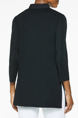 Geometric Lace Inset Knit Jacket