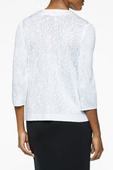 Placed Rose Knit Jacket