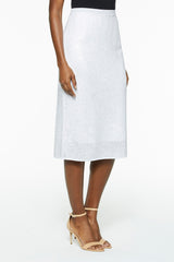 Plus Size Jacquard Pattern Knit Skirt