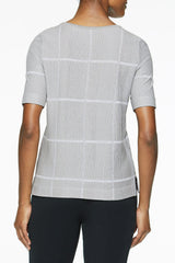 Square Pattern Stud Knit Tunic