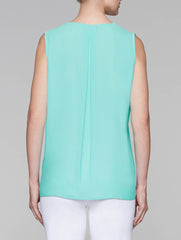 Arctic Blue and White Double Layer Tank